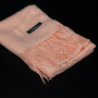 Женский кашемировый шарф Cashmere S92011, персиковый