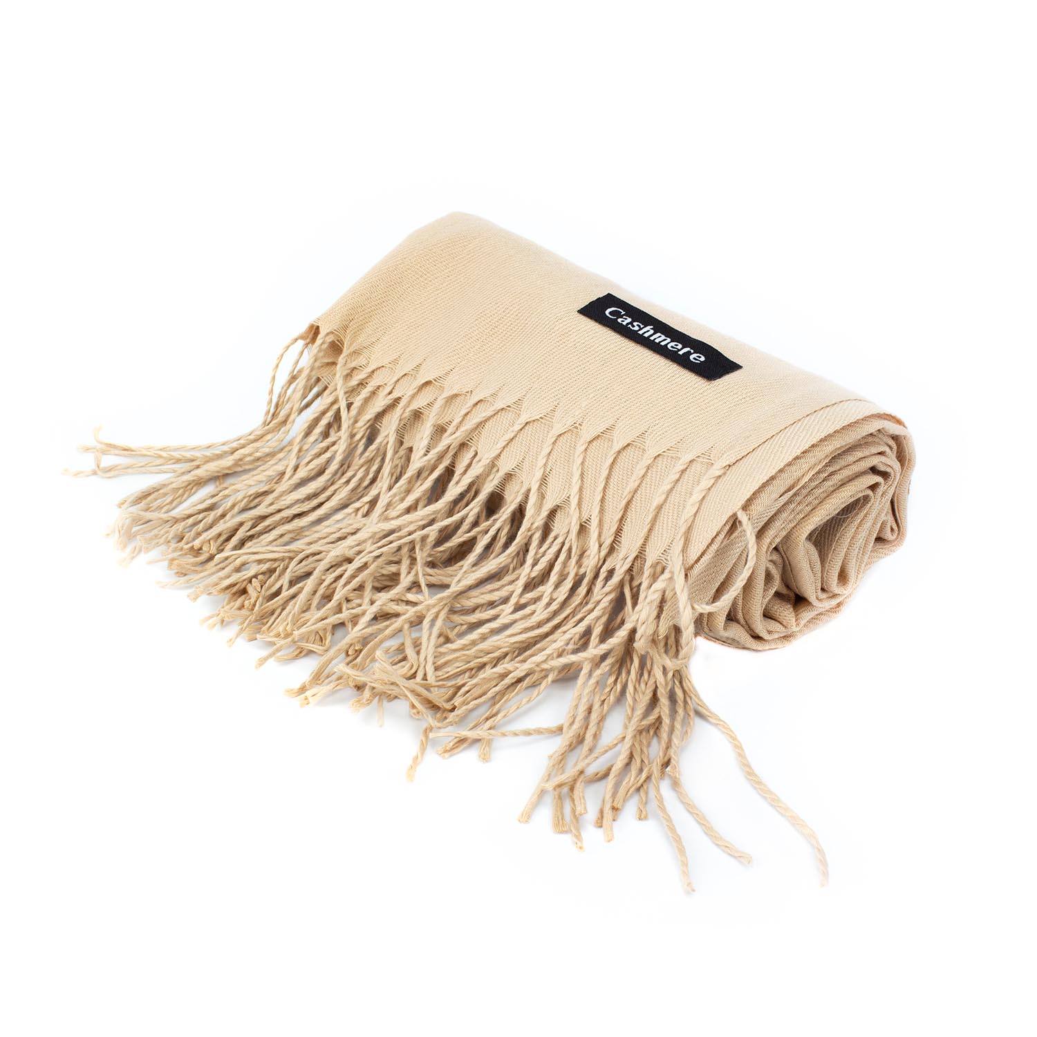 Жіночий кашеміровий шарф Cashmere S92003, світлий верблюд