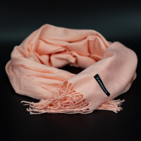 Женский кашемировый шарф Cashmere S92011, персиковый