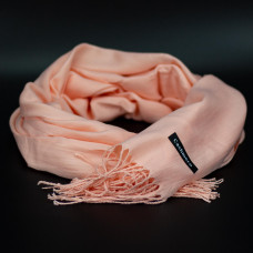 Жіночий кашеміровий шарф Cashmere S92011, персиковий