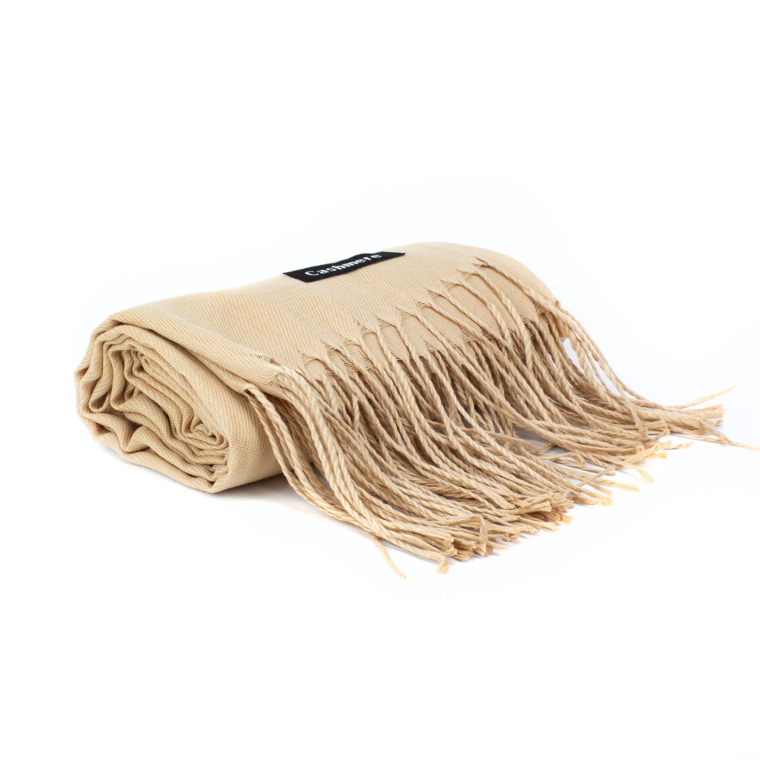 Жіночий кашеміровий шарф Cashmere S92003, світлий верблюд