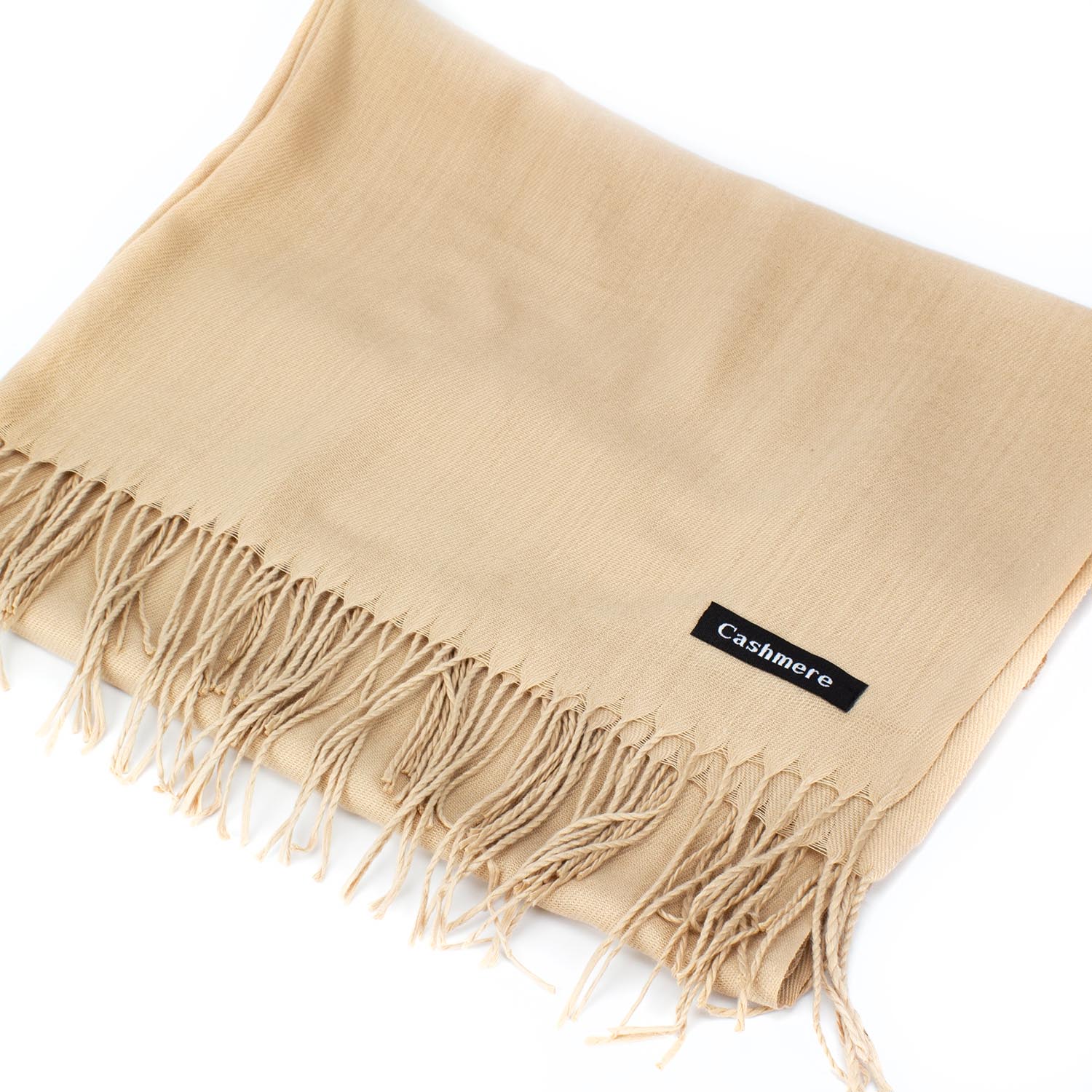 Жіночий кашеміровий шарф Cashmere S92003, світлий верблюд