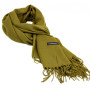 Жіночий кашеміровий шарф Cashmere S92019, оливковий