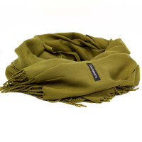 УЦІНКА! Жіночий кашеміровий шарф Cashmere DEF-S92019, оливковий