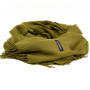 Жіночий кашеміровий шарф Cashmere S92019, оливковий