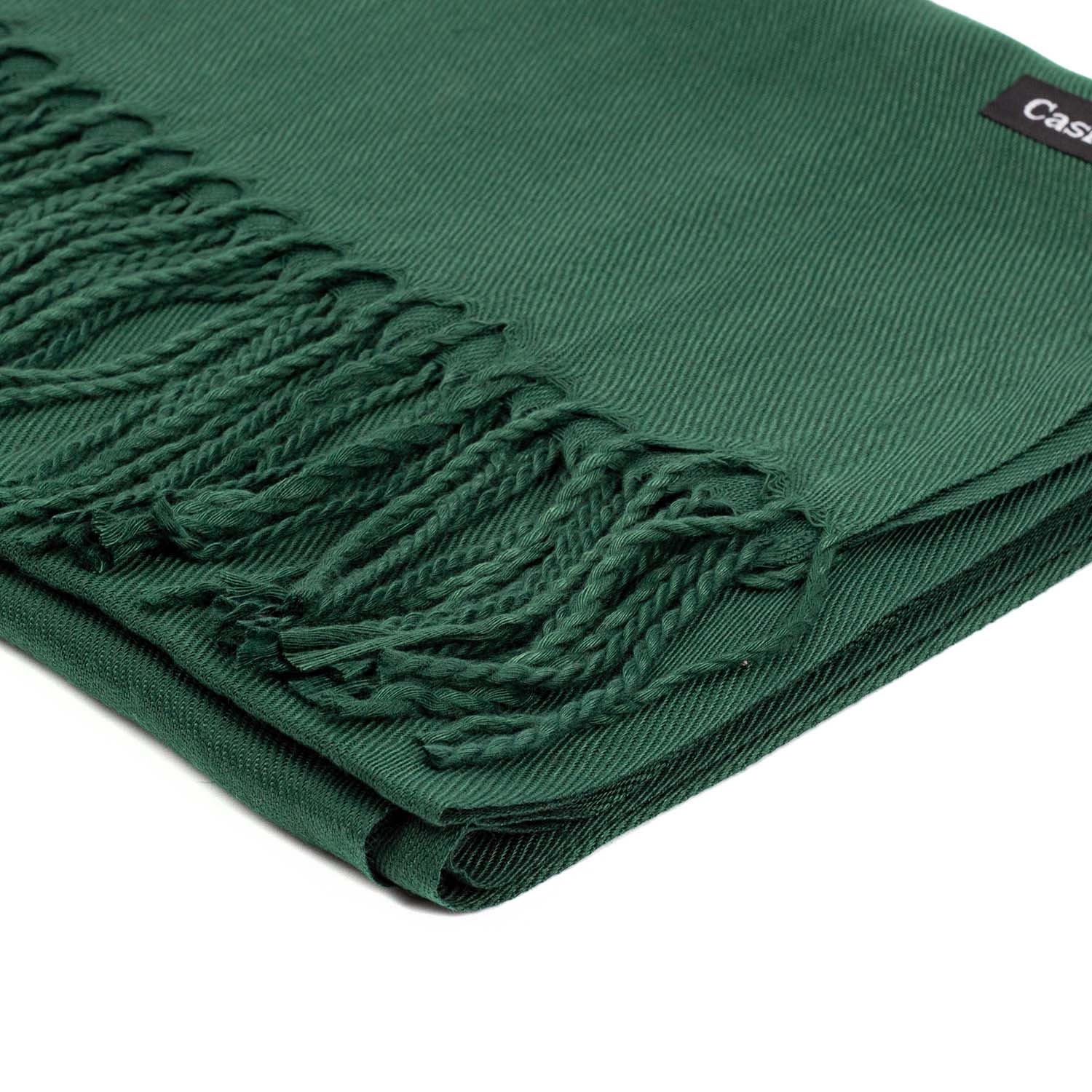 УЦІНКА! Жіночий кашеміровий шарф Cashmere DEF-S92015, темно-зелений