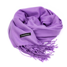 Жіночий кашеміровий шарф Cashmere S92017, бузковий