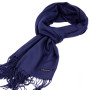 Жіночий кашеміровий шарф Cashmere S92010, темно-синій