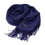 Жіночий кашеміровий шарф Cashmere S92010, темно-синій