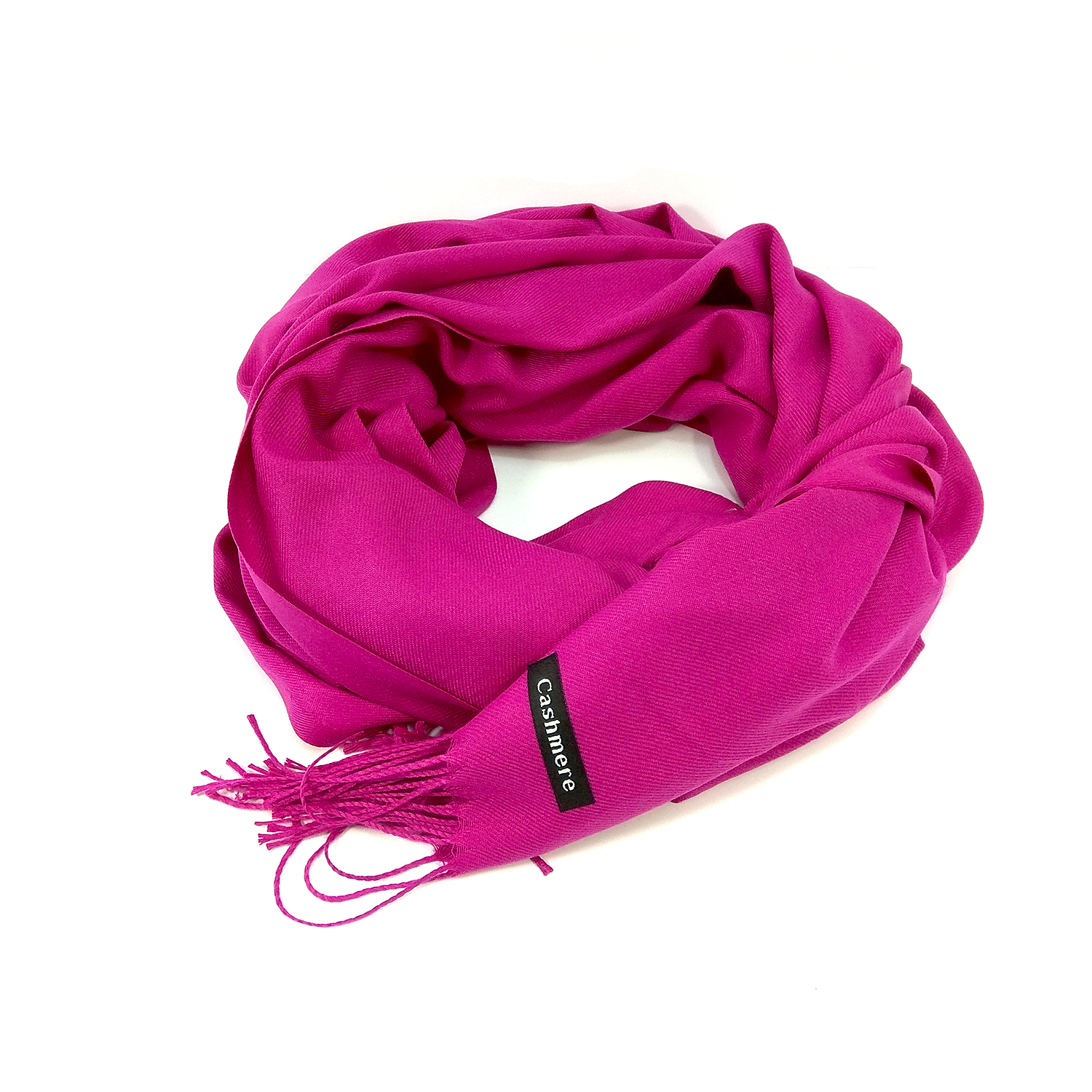 Жіночий кашеміровий шарф Cashmere S92016, Малиновий