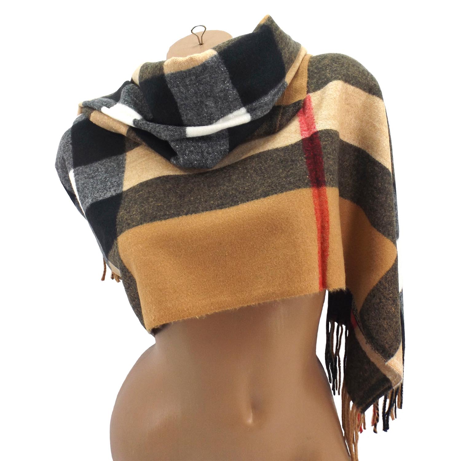 Женский шерстяной шарф Sky Cashmere S176008, цвет Burberry durk
