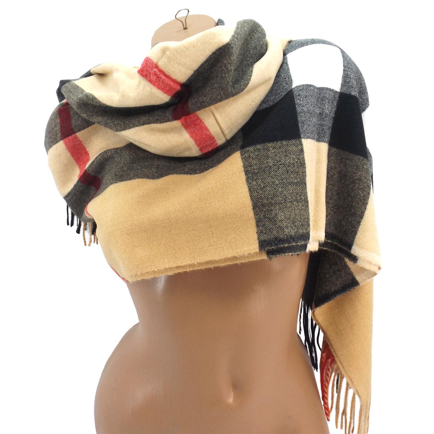 Жіночий вовняний шарф Sky Cashmere S176001, колір Burberry light