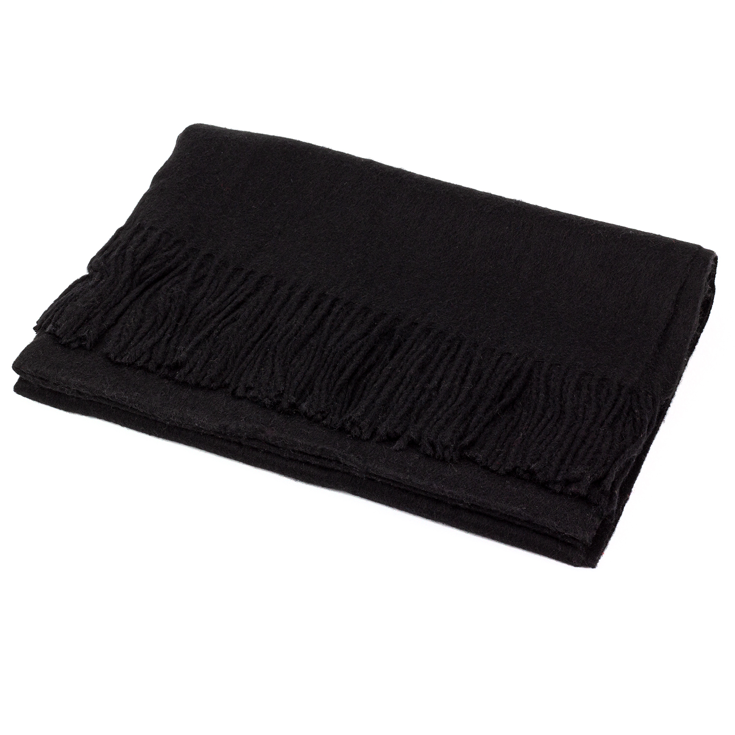 Женский кашемировый шарф LuxWear S128011 черный