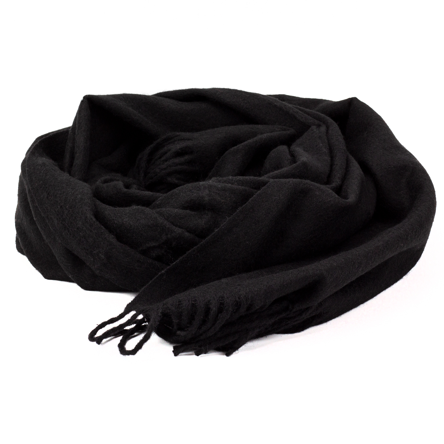Женский кашемировый шарф LuxWear S128011 черный