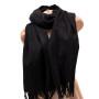 Женский кашемировый шарф LuxWear S128011 черный