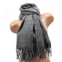 Женский кашемировый шарф LuxWear S128013 серый