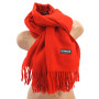 Женский кашемировый шарф LuxWear S128007 Красный