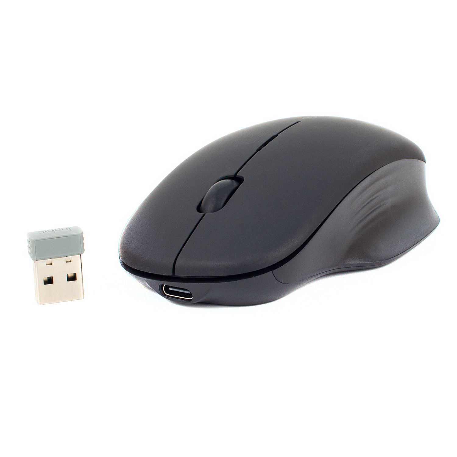 Бездротова миша Inphic M1BL GEN2 USB 2.4G, акумуляторна, тиха, чорна