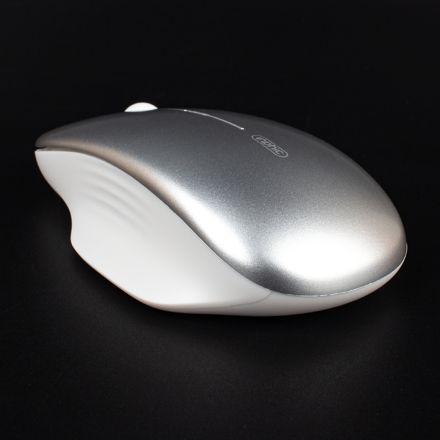 Бездротова миша Inphic M1GR GEN2 USB 2.4G, акумуляторна, тиха, сіра