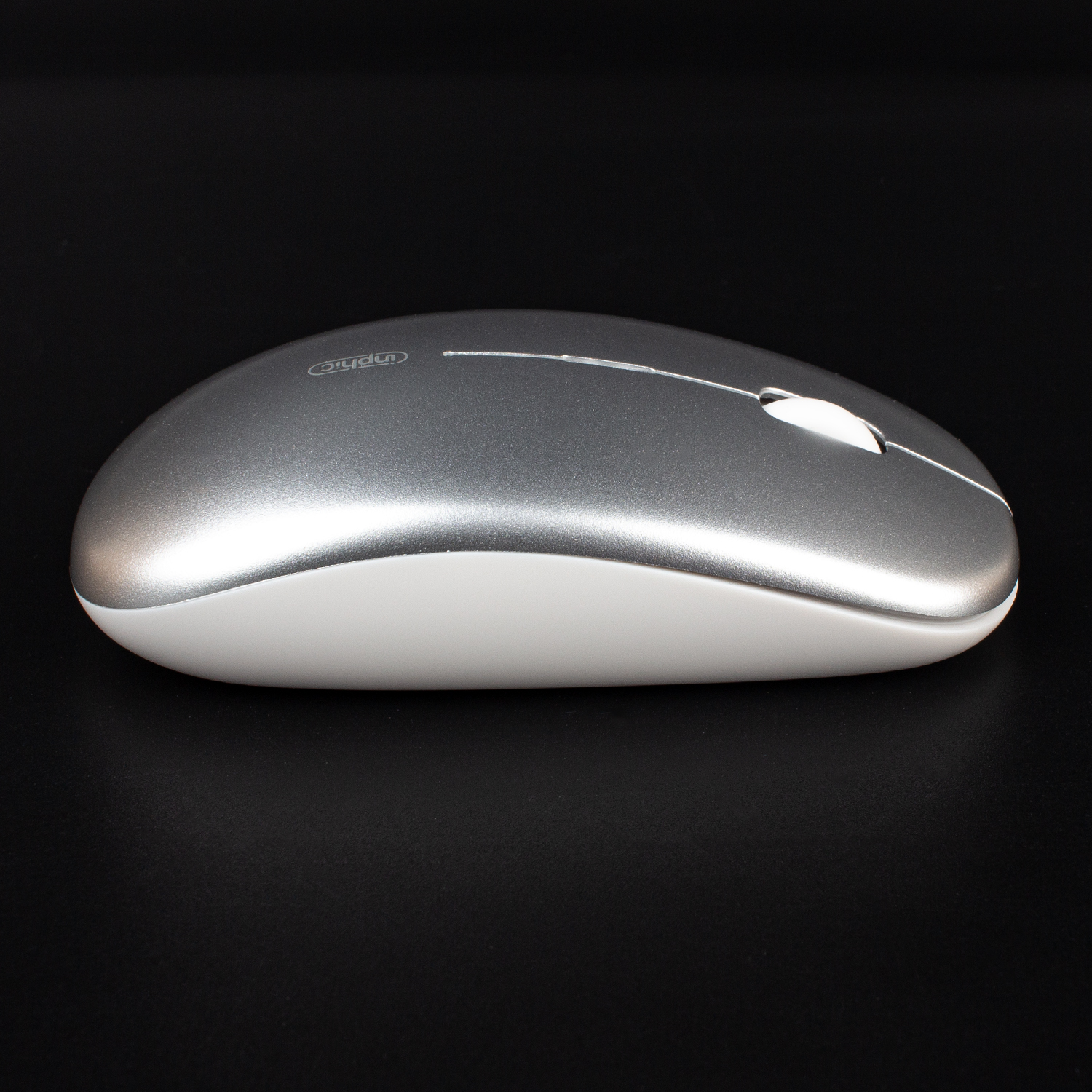 Бездротова миша Inphic M1GR GEN2 USB 2.4G, акумуляторна, тиха, сіра