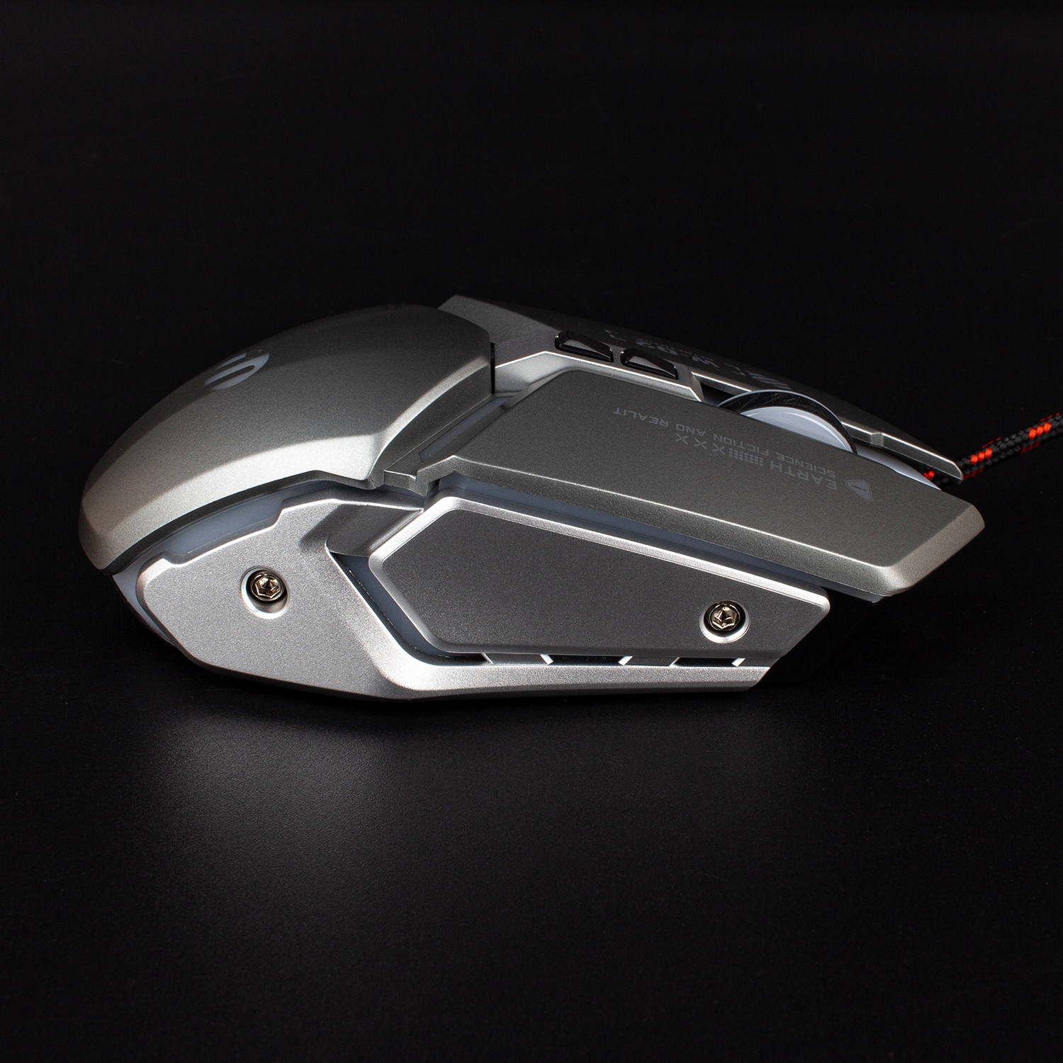 Комп'ютерна миша ігрова Inphic W2GR USB, 8800 DPI, RGB підсвітка, сіра
