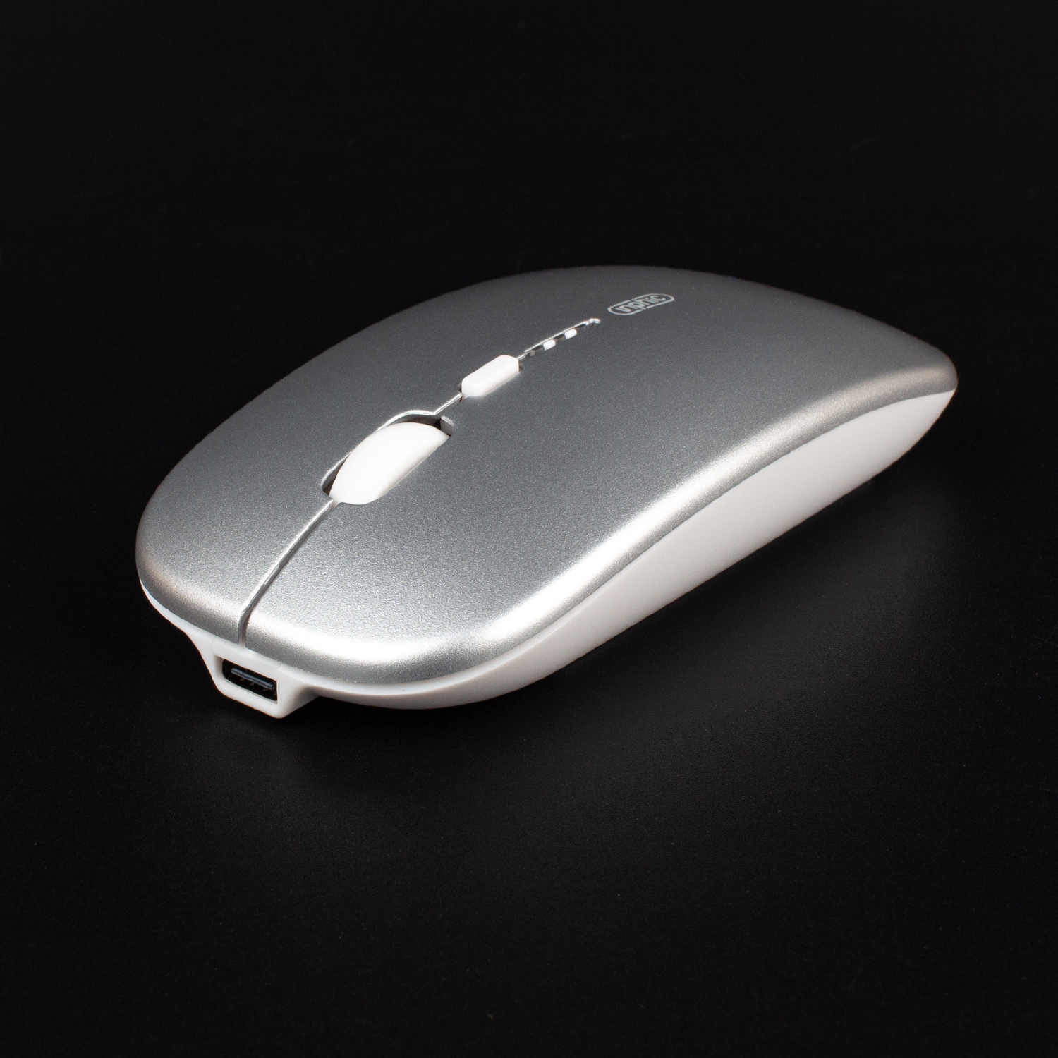 Бездротова миша Inphic M1PROGR USB 2.4G + bluetooth, акумуляторна, тиха, сіра