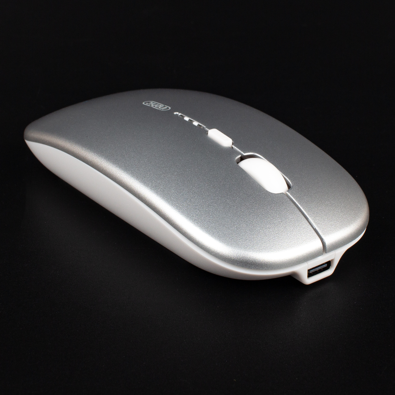 Бездротова миша Inphic M1PROGR USB 2.4G + bluetooth, акумуляторна, тиха, сіра
