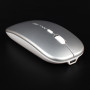 Бездротова миша Inphic M1PROGR USB 2.4G + bluetooth, акумуляторна, тиха, сіра