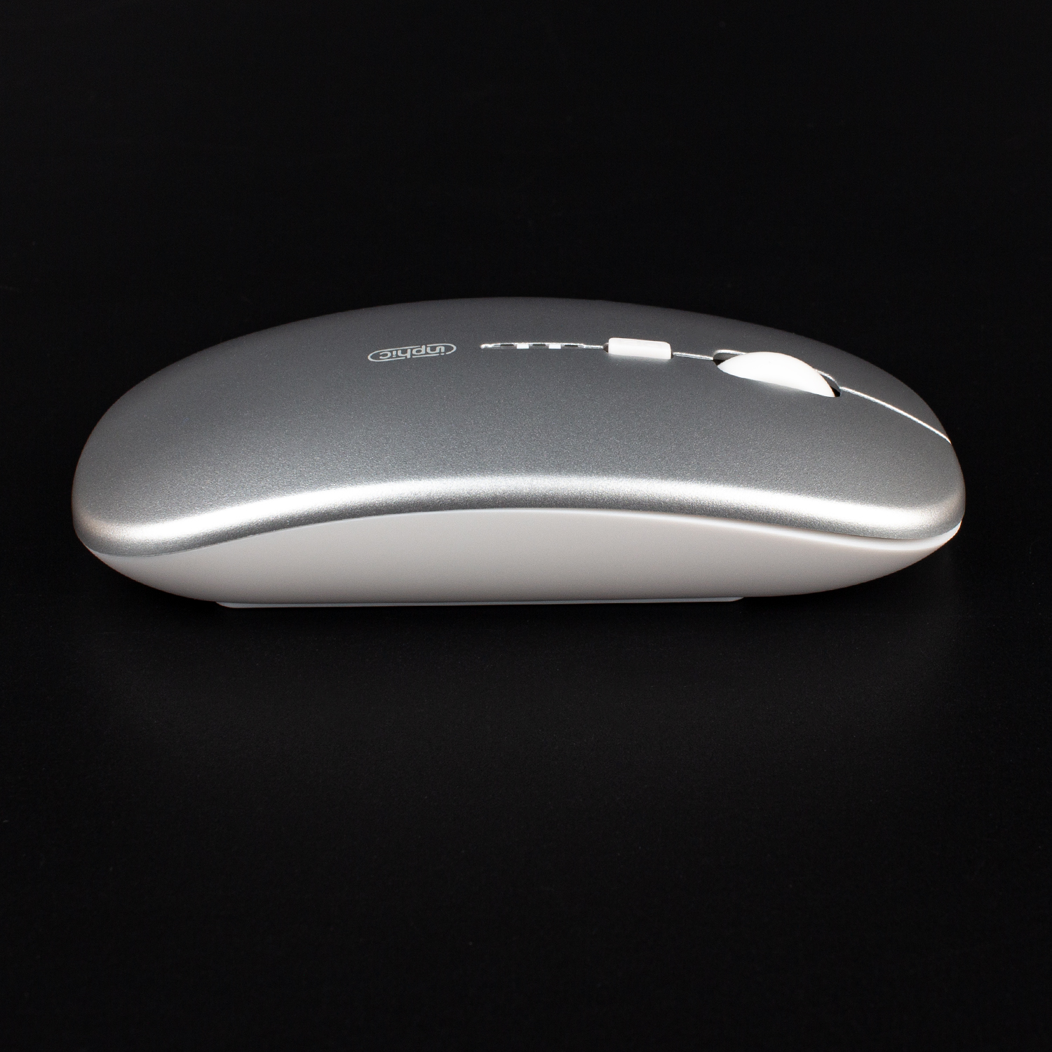 Бездротова миша Inphic M1PROGR USB 2.4G + bluetooth, акумуляторна, тиха, сіра
