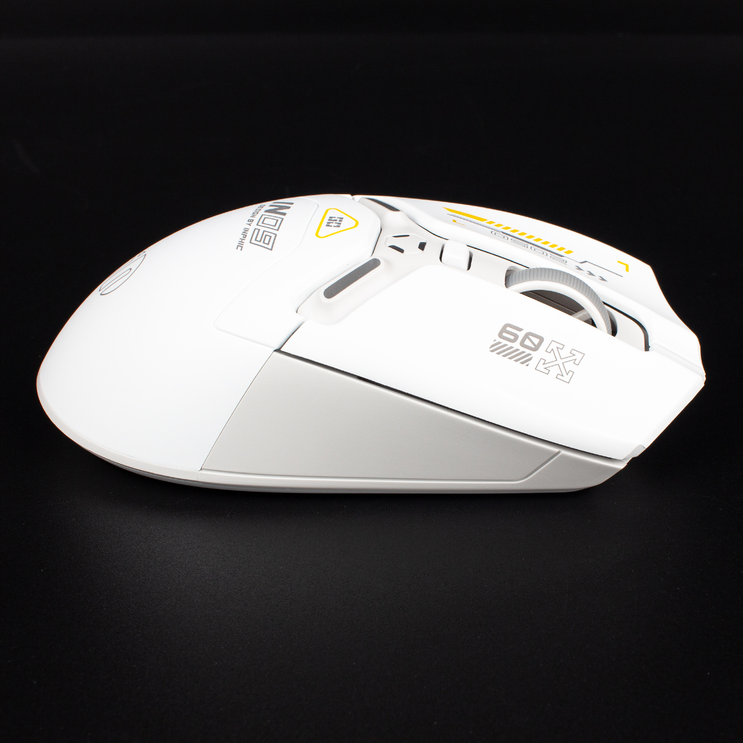 Бездротова ігрова миша Inphic IN9 PAW3311 12000 DPI, Bluetooth 5.0 + 2.4G + Type-C, Silent, біла