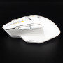 Бездротова ігрова миша Inphic IN9 PAW3311 12000 DPI, Bluetooth 5.0 + 2.4G + Type-C, Silent, біла