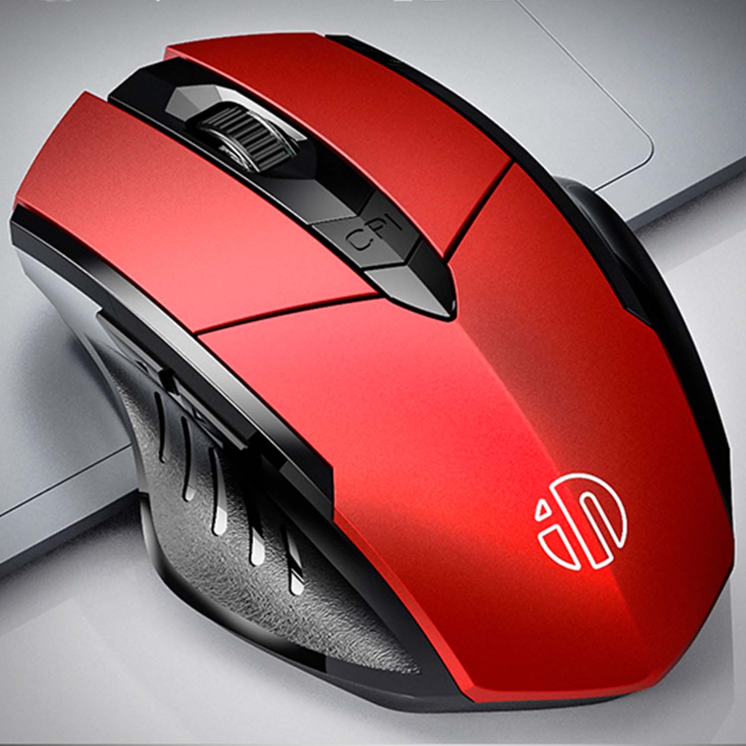 Компьютерная беспроводная мышь Inphic PM6003, красная