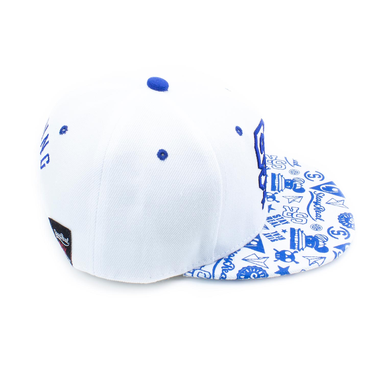 Кепка, бейсболка New Wear АА14001 белая с синим