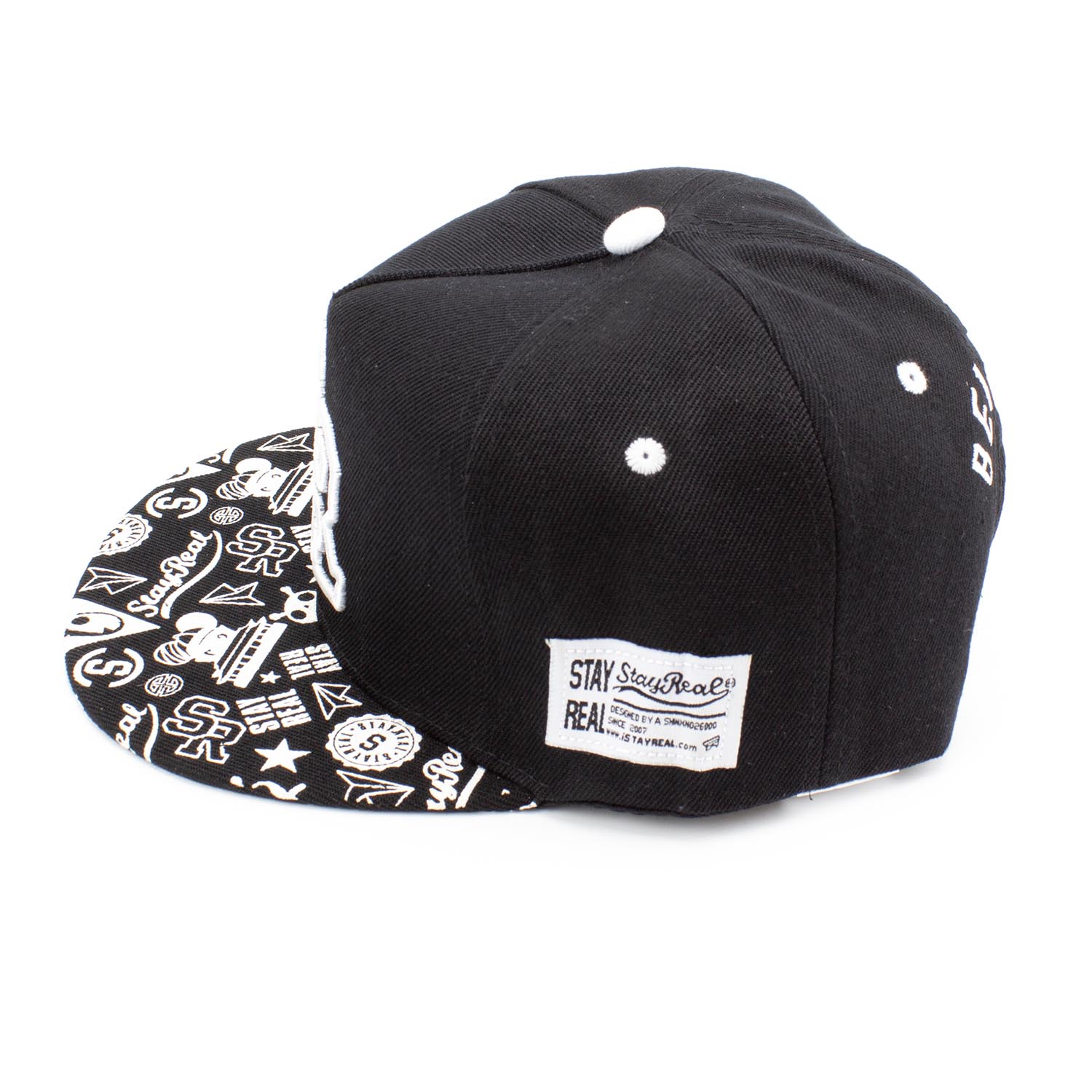 Кепка, бейсболка New Wear АА15001 черная с белым