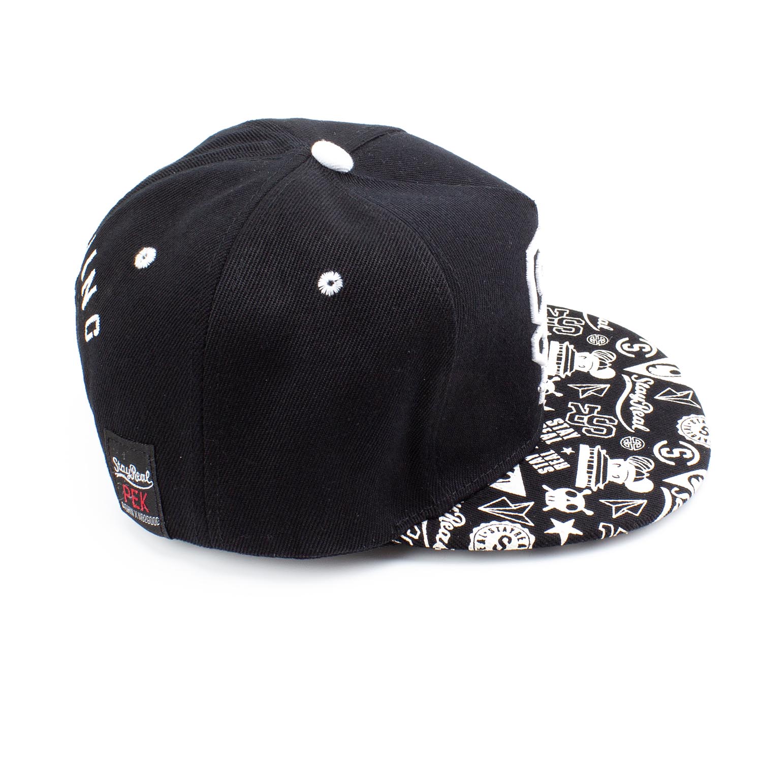 Кепка, бейсболка New Wear АА15001 черная с белым