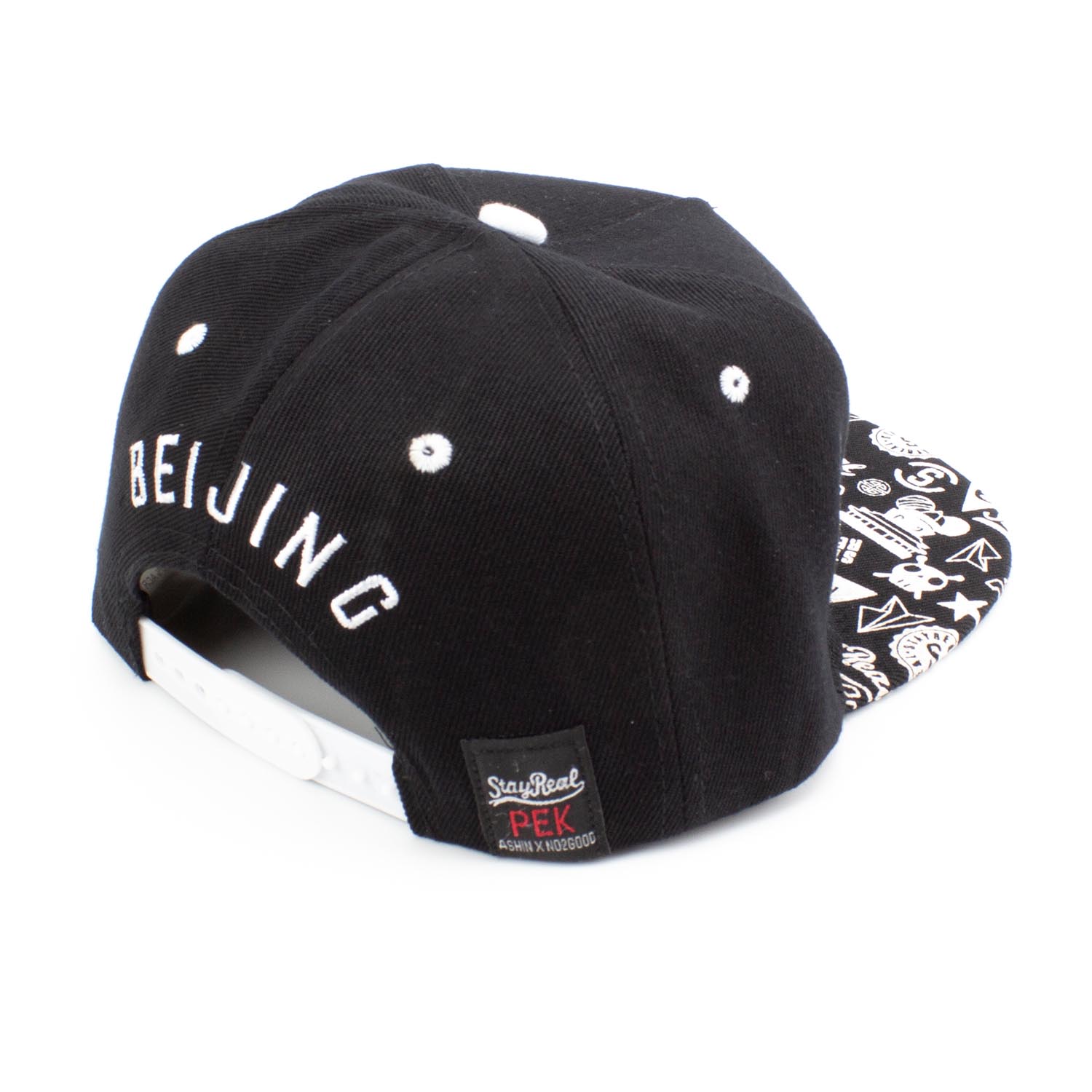 Кепка, бейсболка New Wear АА15001 черная с белым