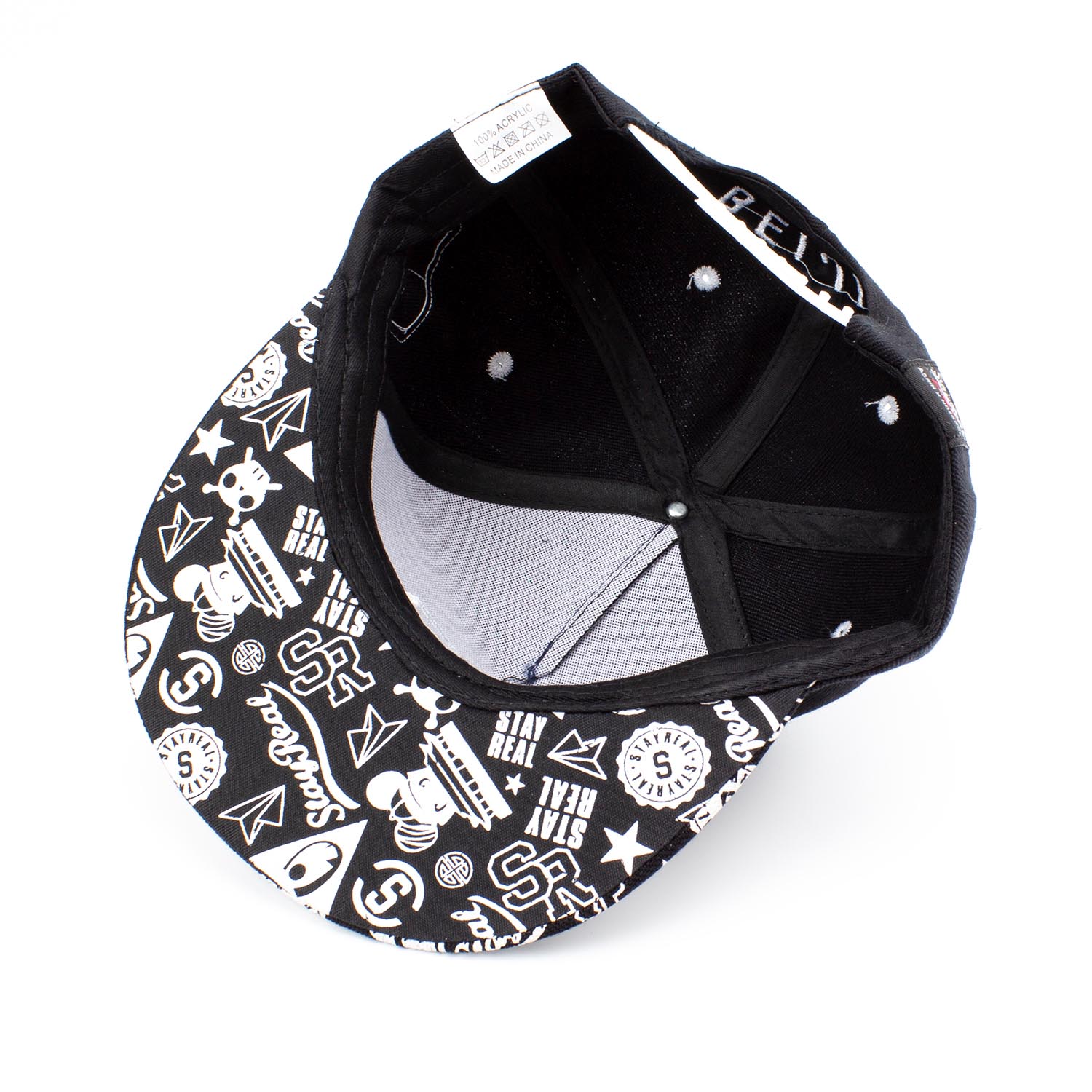 Кепка, бейсболка New Wear АА15001 черная с белым