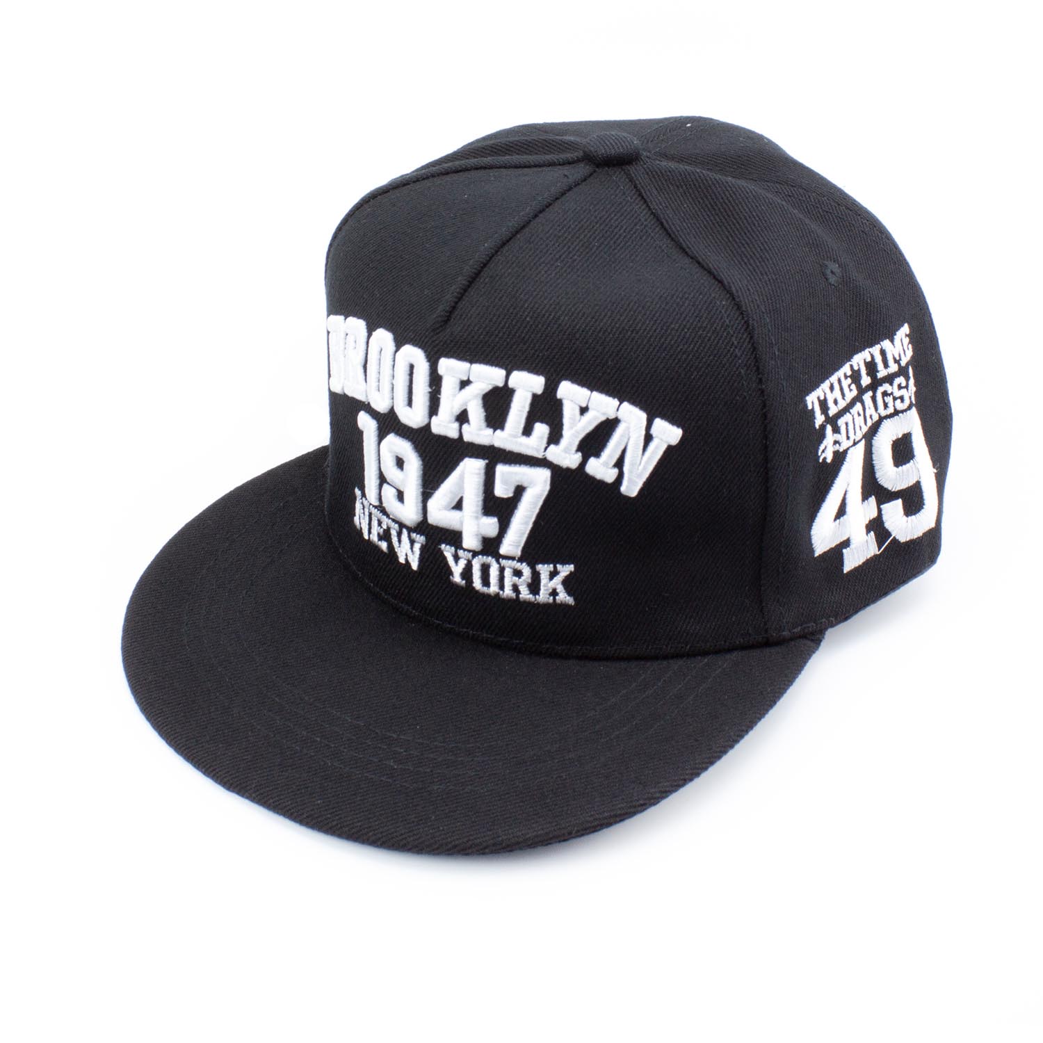 Кепка, бейсболка New Wear АА7001 черная с белым