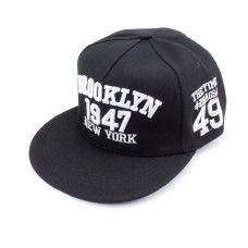 Кепка New Wear АА7001 чорна з білим