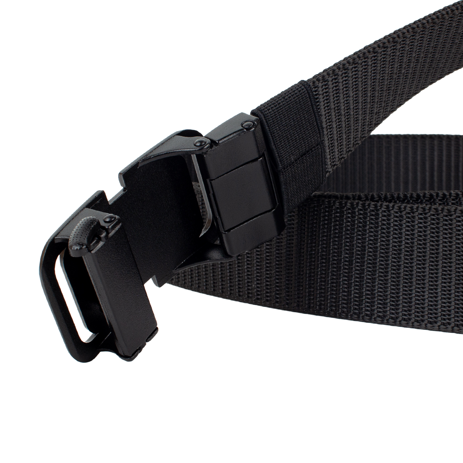 Тактичний спортивний ремінь Corze CRB6BL Nylon Pro чорний з автоматичною пряжкою та захистом від подряпин