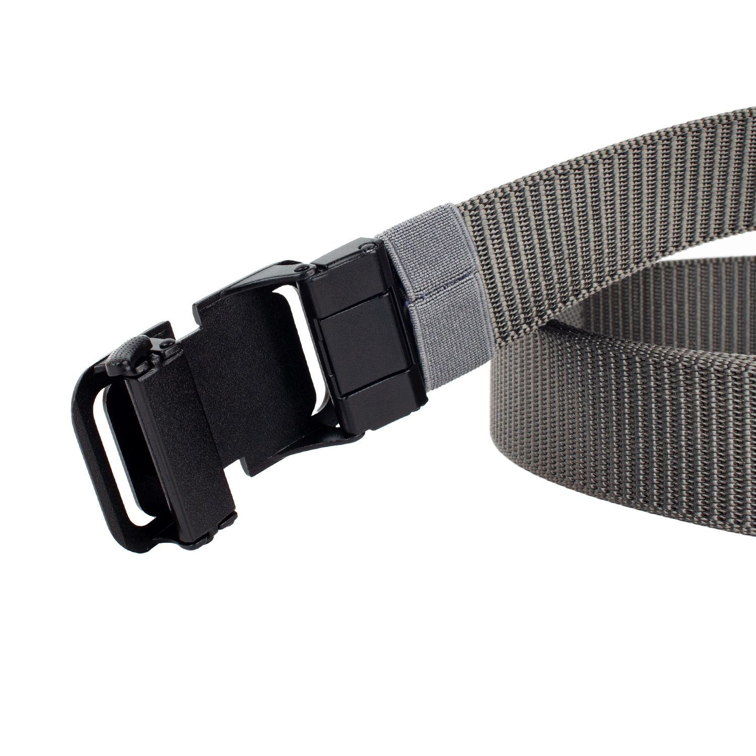 Тактичний спортивний ремінь Corze CRB6GR Nylon Pro сірий з автоматичною пряжкою та захистом від подряпин